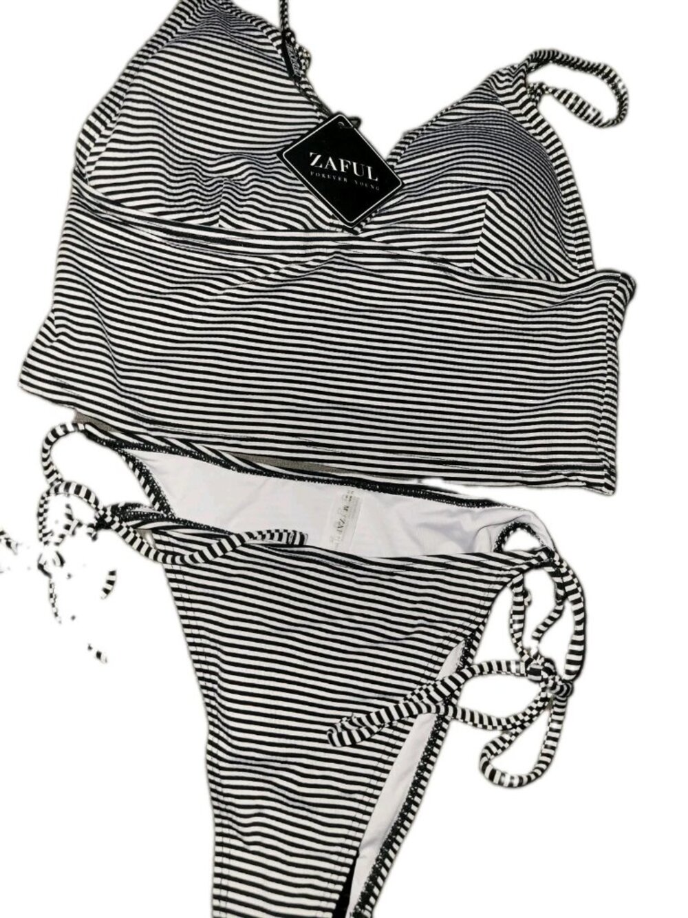 ZAFUL Women's V Neck Tummy Control Tankini Swimsuit